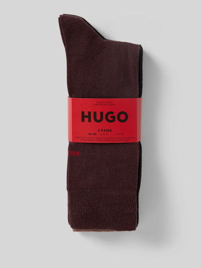 HUGO Socken aus Baumwoll-Mix im 3er-Pack Aubergine 3