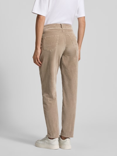 TONI Spodnie sztruksowe z 5 kieszeniami model ‘LIV’ Szarobrązowy 5