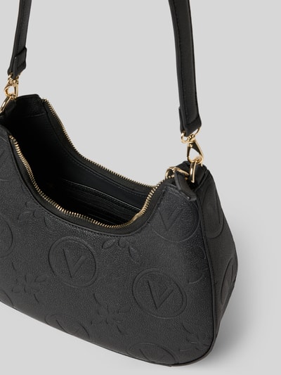 Valentino Bags Shoulder Bag mit Allover-Logo-Prägung Modell 'Samba' Black 4