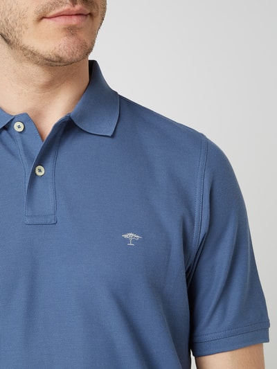 Fynch-Hatton Poloshirt aus Supima®-Baumwolle Jeansblau 3