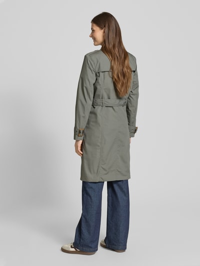 Soyaconcept Trenchcoat met strookzakken Rietgroen - 5