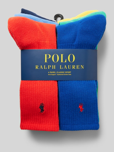 Polo Ralph Lauren Underwear Sokken met logostitching in een set van 6 paar Groen - 3