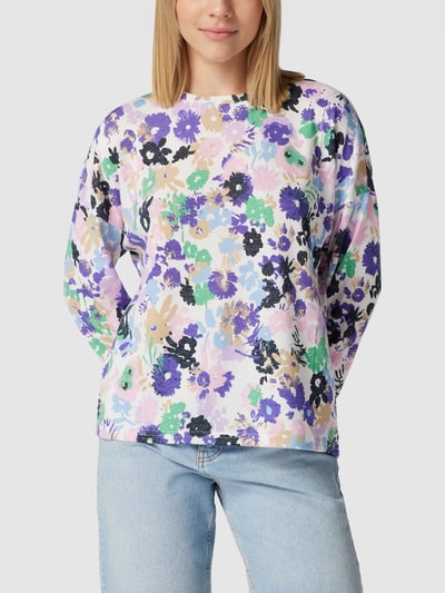 B.Young Shirt met lange mouwen en all-over motief, model 'Sky' Roze - 4