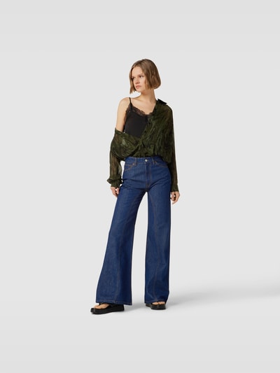 Victoria Beckham Jeans mit Label-Patch Jeansblau 1