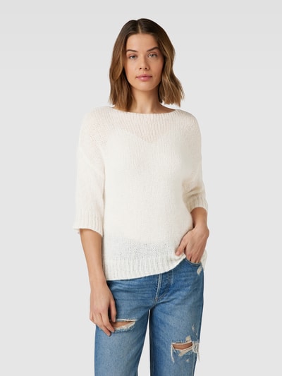 JOOP! Gebreide pullover met structuurmotief Offwhite - 4