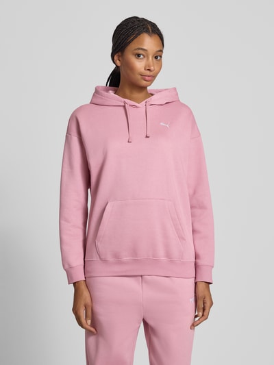 PUMA Relaxed fit hoodie met labelstitching en kangoeroezak Roze - 4