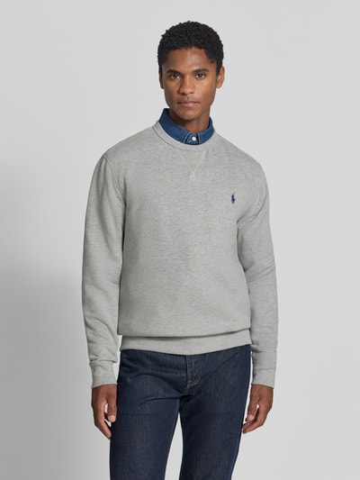 Polo Ralph Lauren regular fit sweatshirt van katoenmix Lichtgrijs gemêleerd - 4