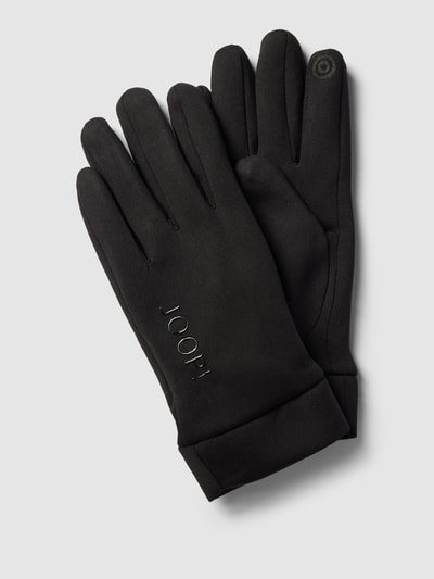 JOOP! Collection Handschuhe mit Label-Detail Modell 'i-Touch' Black 1