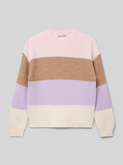 Only Regular fit gebreide pullover van viscosemix, model 'SANDY' Oudroze - 1