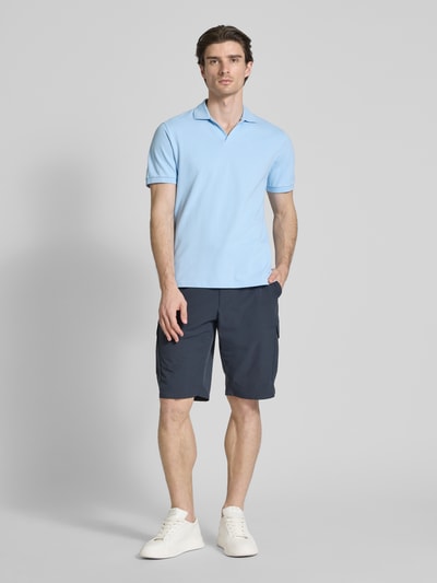 MC2 Saint Barth Regular Fit Poloshirt mit V-Ausschnitt Modell 'CHARLES' Hellblau 1