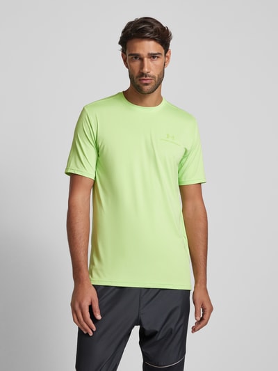 Under Armour T-shirt met labelprint, model 'Vanish' Appeltjesgroen - 4