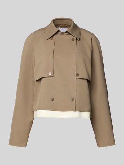 Jake*s Collection Trenchjacke mit Druckknopfverschluss Mud 2