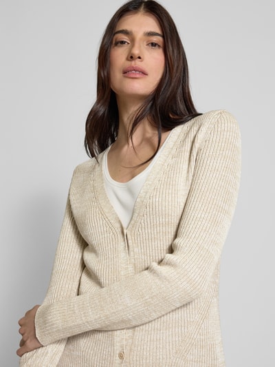 BOSS Cardigan mit Knopfleiste Modell 'Fanoma' Beige 3