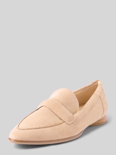 Högl Loafers mit Blockabsatz Taupe 1