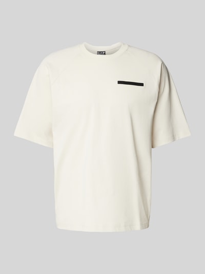 EA7 Emporio Armani T-Shirt mit Label-Detail Offwhite 2