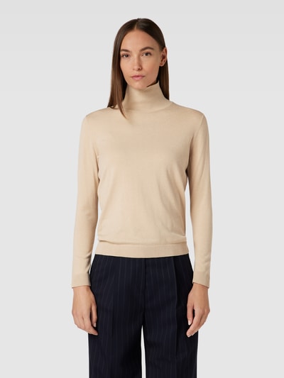 Weekend Max Mara Longsleeve mit Stehkragen Modell 'KIKU' Sand 4