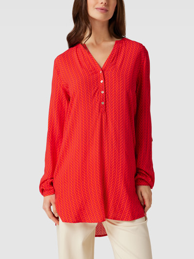 Montego Blusenshirt mit Allover-Muster Dunkelorange 4