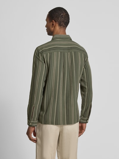 MCNEAL Tailored Fit Freizeithemd mit Kentkragen Khaki 5