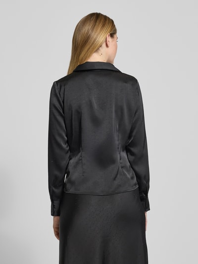 Neo Noir Langarmbluse mit Knopfleiste Modell 'Christy' Black 5