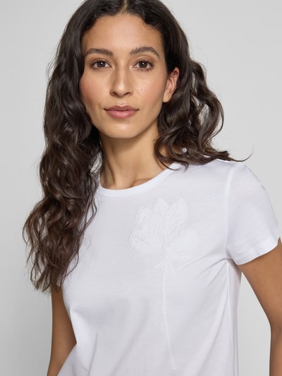 BOSS T-shirt z detalem z logo model ‘Eventsa’ Biały 3