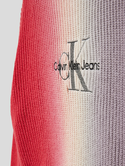 Calvin Klein Jeans Sweter z dzianiny z cieniowaniem Terakotowy 2