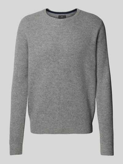 Fynch-Hatton Strickpullover mit Rundhalsausschnitt Anthrazit 2