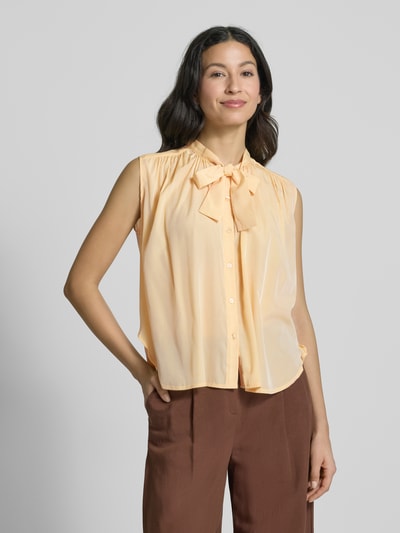 Christian Berg Woman Selection Blusentop mit Schluppe und Knopfleiste Hellgelb 4
