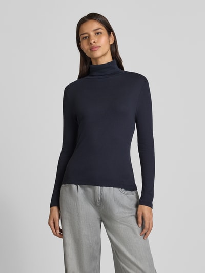 s.Oliver RED LABEL Shirt met lange mouwen van puur katoen Marineblauw - 4