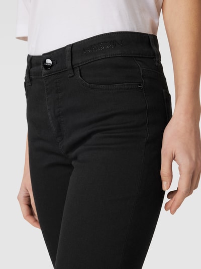 Marc Cain Slim fit jeans in 5-pocketmodel, model 'SILEA' Zwart - 3