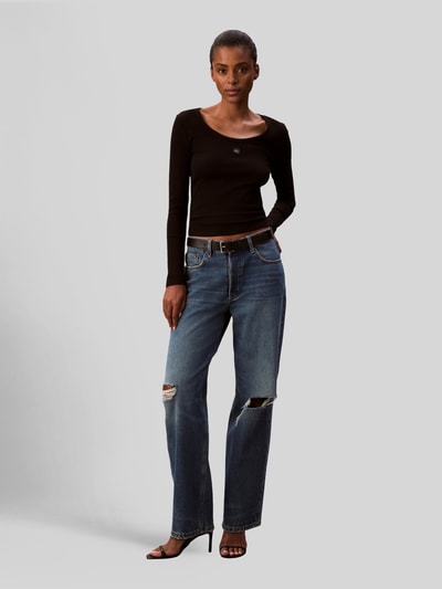 Calvin Klein Jeans Riem van echt leer, model 'ESSENTIAL EFFORTLESS 3.0' Zwart - 1