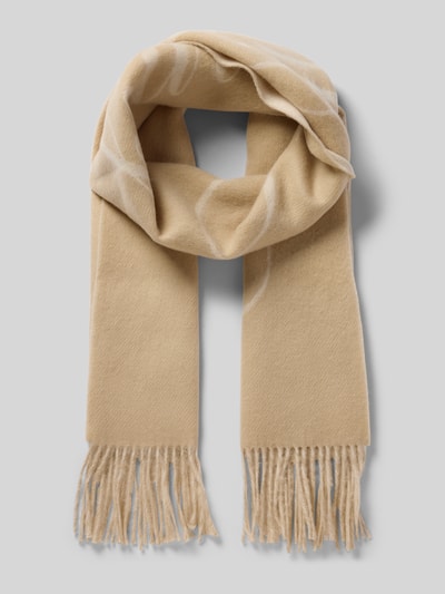 Tommy Hilfiger Sjaal van pure wol Beige - 1