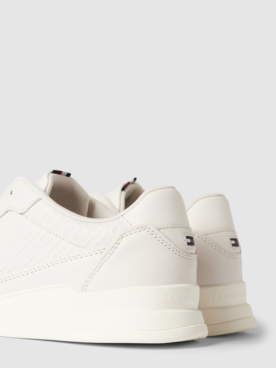 Tommy Hilfiger Sneaker aus Leder mit Strukturmuster Modell 'ELEVATED CUPSOLE' Weiss 2