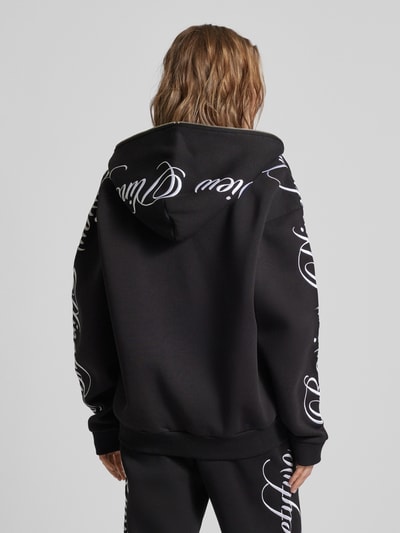 REVIEW Sweatjacke mit Stitchings und Reißverschluss Black 5