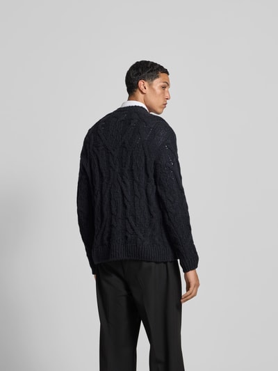 Closed Wollpullover in Strick-Optik Dunkelblau 5