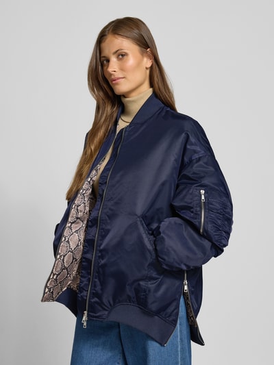 miss goodlife Bomberka o kroju relaxed fit z dwustronnym zamkiem błyskawicznym Granatowy 3