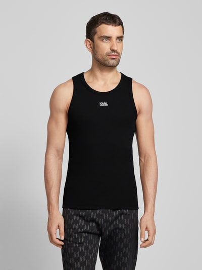 Karl Lagerfeld Tanktop mit Label-Print Black 4