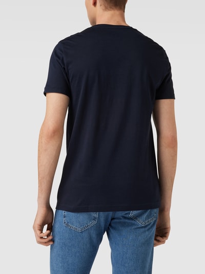 Christian Berg Men T-Shirt mit Label-Print Marine 5