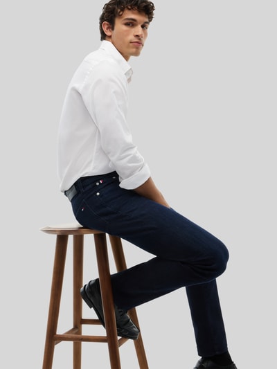 Tommy Hilfiger Straight Fit Jeans aus Baumwoll-Mix Modell 'DENTON SLIM' Dunkelblau 6