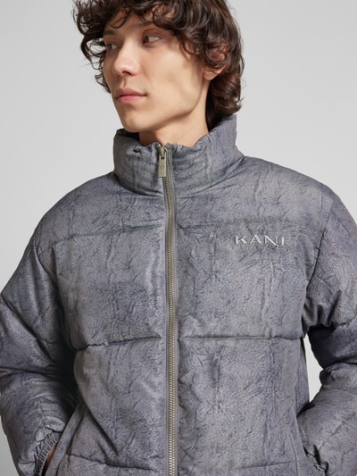 KARL KANI Steppjacke mit Label-Stitching Anthrazit 3