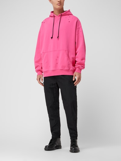 Progetto7 Hoodie im Destroyed-Look Pink 1