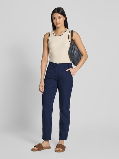 TONI Regular Fit Chino mit verkürztem Schnitt Modell 'Sue' Dunkelblau 1