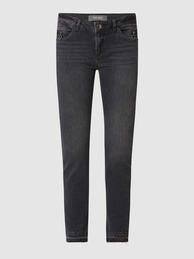 MOS MOSH Slim Fit Jeans mit Stretch-Anteil Modell 'Regent' Dunkelgrau Melange 2