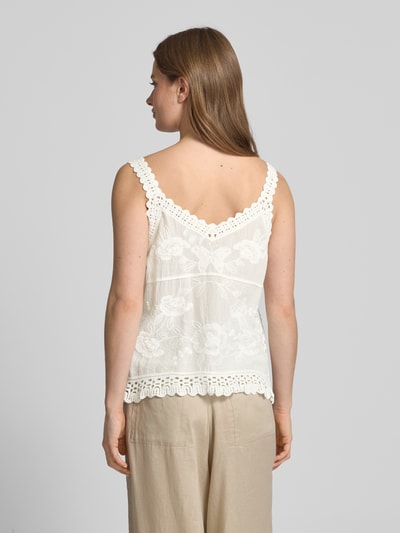 Apricot Blusentop mit Lochstickerei Offwhite 5