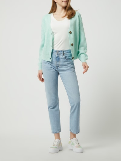 Vero Moda Cardigan mit Rippenstruktur Modell 'Lea' Tuerkis 1