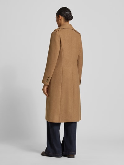 Barbour Regular fit lange jas van wolmix, model 'COTTESMORE' Camel - 5