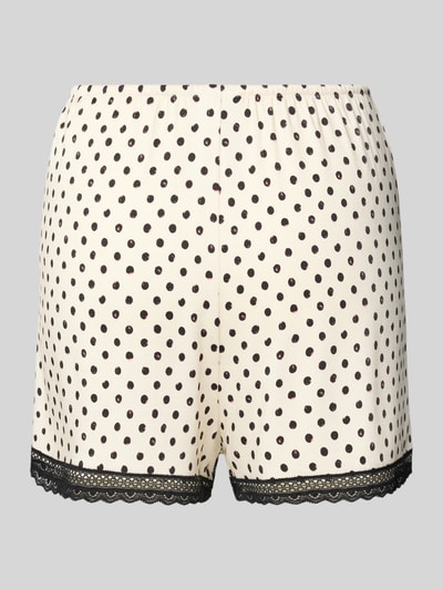 HUGO Pyjama-Shorts mit elastischem Bund Modell 'POLKA' Offwhite 3