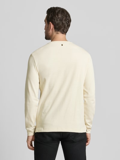PME Legend Shirt met lange mouwen en labeldetail Offwhite - 5