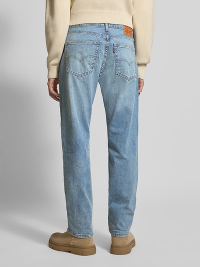Levi's® Regular Fit Jeans im Used-Look Modell '505®' Hellblau 5