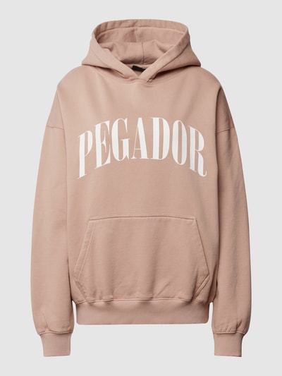 Pegador Oversized Hoodie mit Label-Print Modell 'Miami' Rosa 2