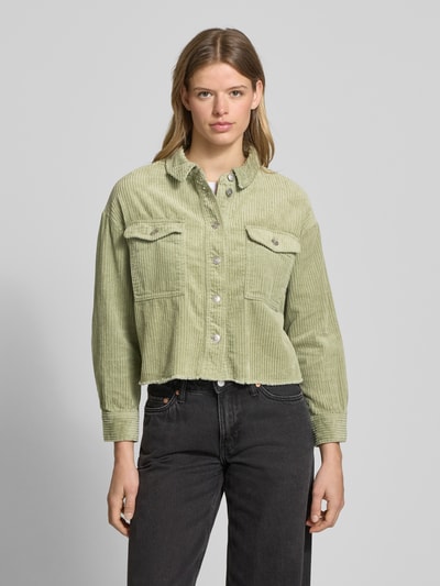 Only Oversized Hemdjacke aus reiner Baumwolle Modell 'MARINA-ENY' Mint 4